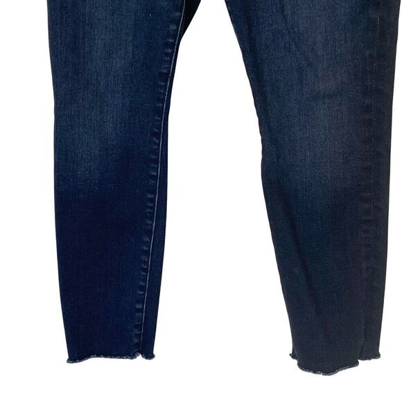 MOTHER The Pixie Swooner Ankle Fray High Rise Jeans in Thunder Road, Size 31 - Picture 8 of 16